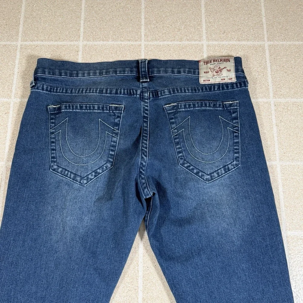 True Religion Jeans Mens 38 Blue Geno Relaxed Slim Medium Wash